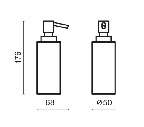 Дозатор подвесной BOSSINI Tondo Line V50110.030 цвет Хром