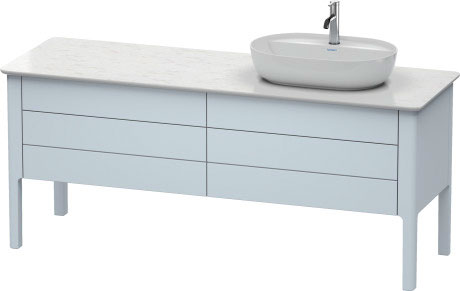 Тумба напольная под столешницу Duravit Luv LU9568R9797 светло-голубой (снято с производства)