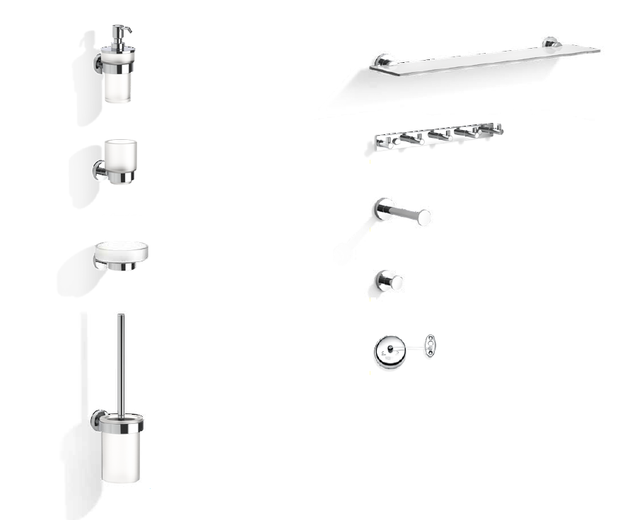 Мыльница подвесная  Decor Walther  BA WSS  0530700    6 X 12 X 13 см, латунь/стекло матовое, цвет держателя: хром