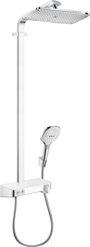 Душевой комплект Hansgrohe Raindance Showerpipe 360 1jet ShowerTablet Select 300 27288400 с термостатом хром/белый 