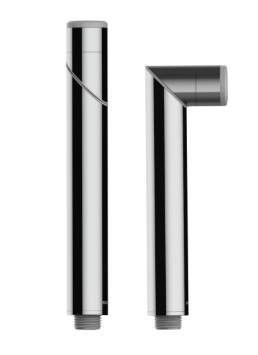 Однофункциональный ручной душ-палочка BOSSINI PLY B00950.655 Ø 30 мм, с поворачивающейся на 360° головкой, цвет Brushed Absolute black