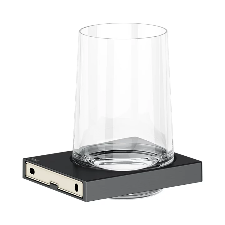 Держатель для стакана KEUCO EDITION 11 11150 139000 Чёрный шлифованный хром