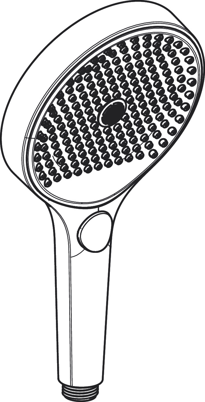 Ручной душ HANSGROHE Rainfinity 26864140 130 3 jet, цвет Шлифованная бронза