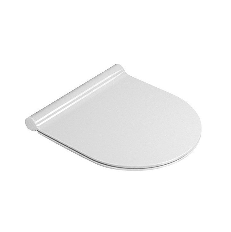 Сиденье для унитаза с крышкой GSI PURA MS76SN11 420 мм х 360 мм, SoftClose, цвет Белый глянцевый