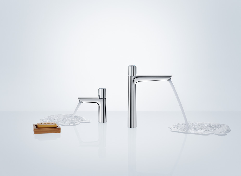 Однорычажный смеситель для раковины HANSGROHE Talis Select E 71750000 с донным клапаном, цвет Хром