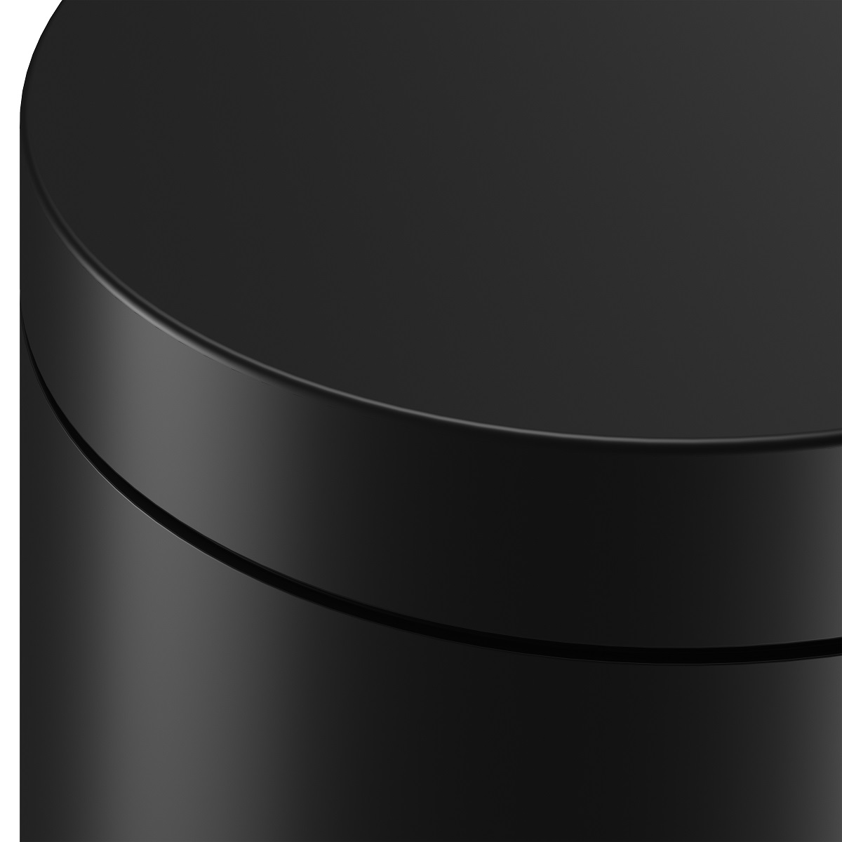 Ведро для мусора с крышкой 5 л KEUCO PLAN 04988 370000 Чёрный матовый