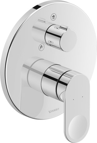 Однорычажный смеситель для душа Duravit B.3  B34210012010, хром