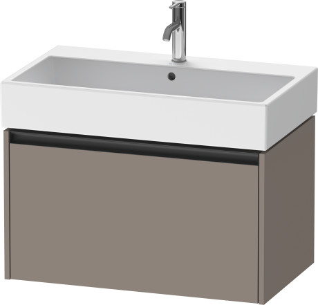 Тумба подвесная под раковину DURAVIT KETHO.2 K25077043430000 460 мм х 784 мм х 440 мм, 1 выдвижной ящик, базальт матовый
