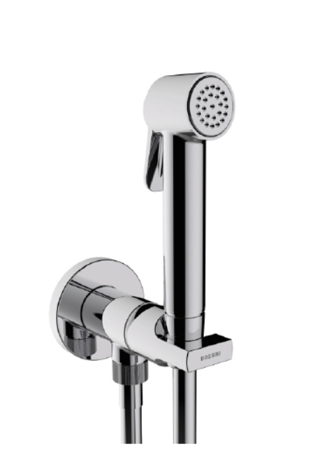 Комплект гигиенический BOSSINI PALOMA BRASS E34007B.030 с механическим смесителем, лейкой и шлангом, цвет Хром