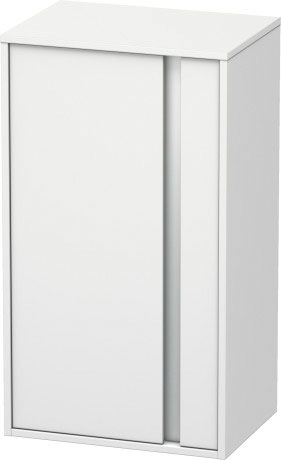 Шкаф средний Duravit Ketho KT1266L1818  левый, с полками, белый матовый