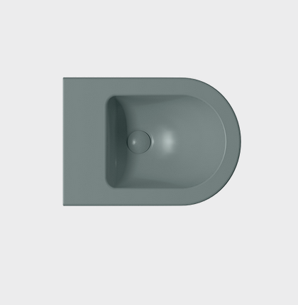 Биде подвесное GSI PURA 8864FR2104 500 мм х 360 мм, с отверстием под смеситель, с переливом, с креплением, цвет Белый матовый