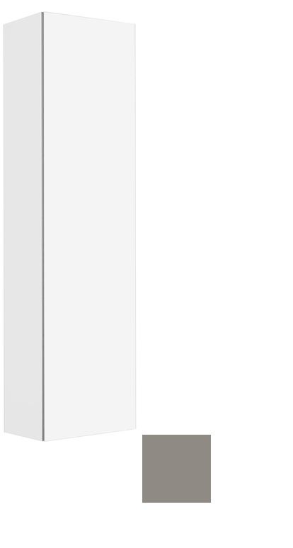 Высокий шкаф-пенал Keuco Plan 32932 290001 корпус лак матовый инокс, фасад стекло матовый инокс