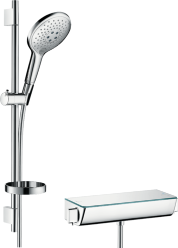 Душевой гарнитур Raindance Select S 150 3jet Combi Ecostat 27036000 с термостатом и мыльницей хром (изделие снято с производства)