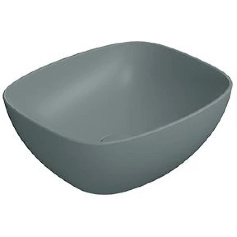 Раковина-чаша накладная GSI NUBES 978504 400 мм х 350 мм, без отверстия под смеситель, без перелива, цвет Agave Matte