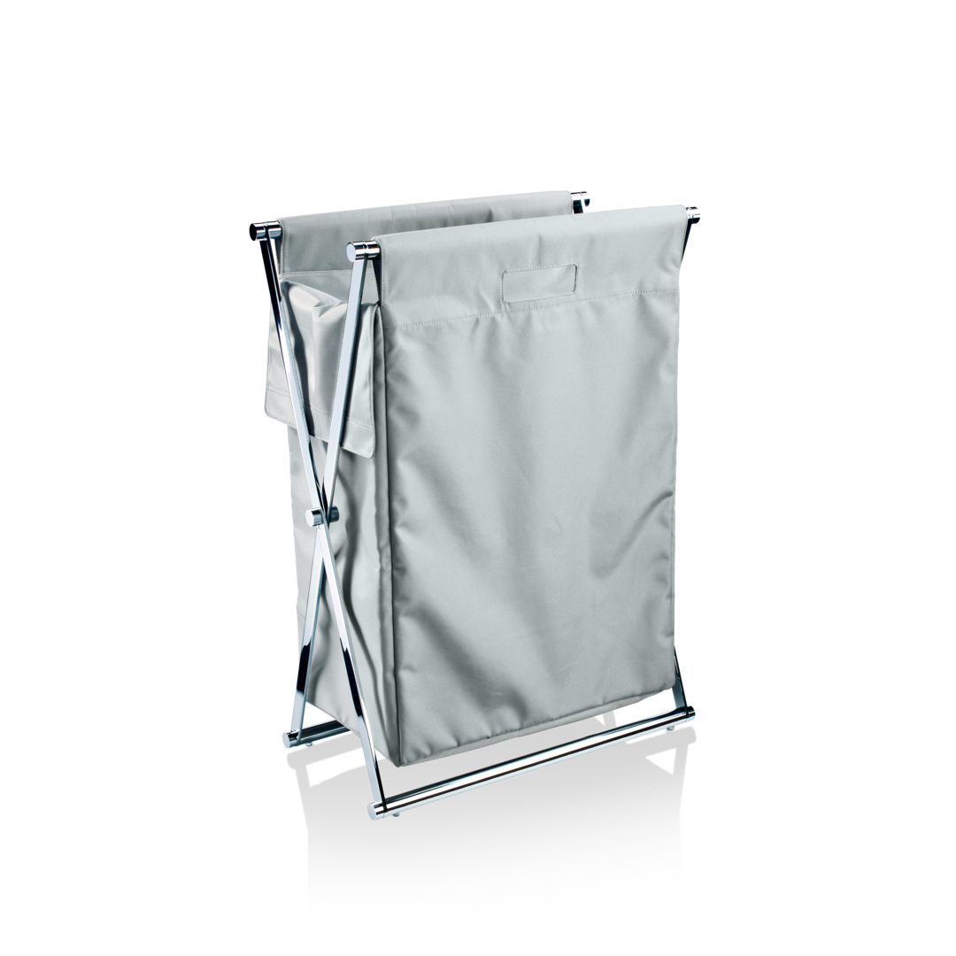 Корзина для белья складная DECOR WALTHER   CROSS WB   0507793    82 X 58,5 X 32 см, металл/нейлон, цвет хром/тростник серый