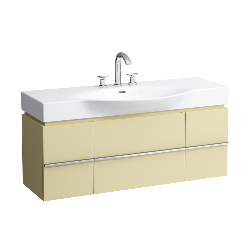 Тумба под раковину  Laufen  Case for Palace   4.0130.1.075.475.1   120 см, 1 ящик 2 двери, белый глянцевый,  для 8.1170.4, 81270.4 