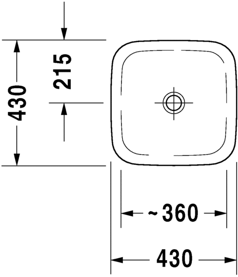 Раковина встраиваемая сверху Duravit Durastyle 0372430000 43х36см (изделие снято с производства)