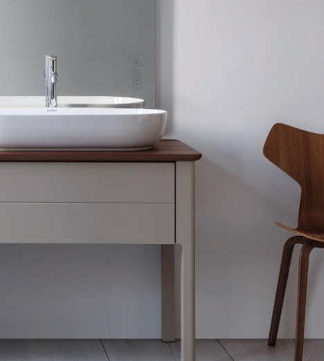 Тумба напольная под столешницу Duravit Luv LU956009292 каменно-серый