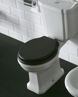 Унитаз напольный GLOBO PAESTUM PA004BI 380 мм х 670 мм х 400 мм, выпуск горизонтальный, с креплением, белый глянцевый