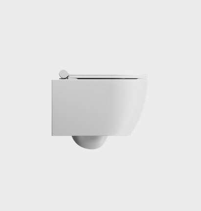 Унитаз подвесной GSI PURA 8802FR209 460 мм х 350 мм, Swirlflush, с крепежом, цвет Белый матовый
