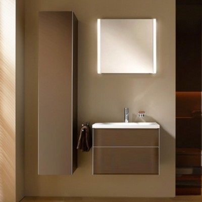 Тумба под умывальник Keuco Royal Reflex  34040 140001 корпус матовый лак/фасад стекло трюфель