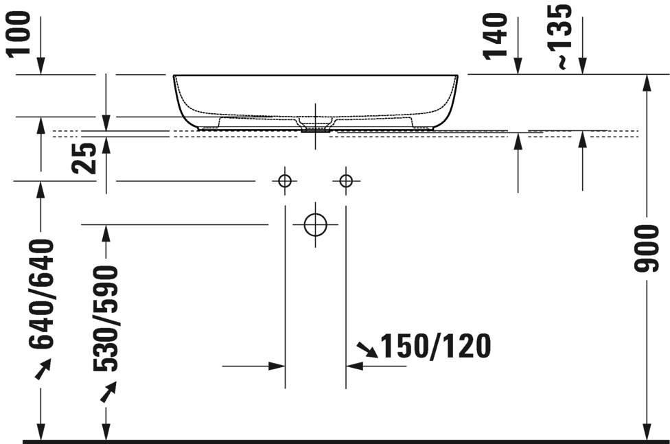 Раковина Duravit Luv 0379700000 70х40 см цвет белый