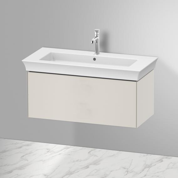 Тумба подвесная DURAVIT White Tulip WT424203939 458 мм х 984 мм, с одним выдвижным ящиком, скандинавский белый шелковисто-матовый