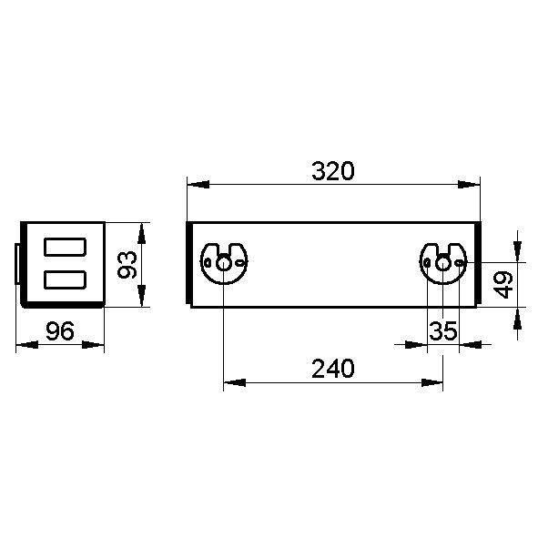 Корзинка для душа KEUCO UNIVERSAL 24954 510000 101 мм х 320 мм х 93 мм, цвет белый матовый