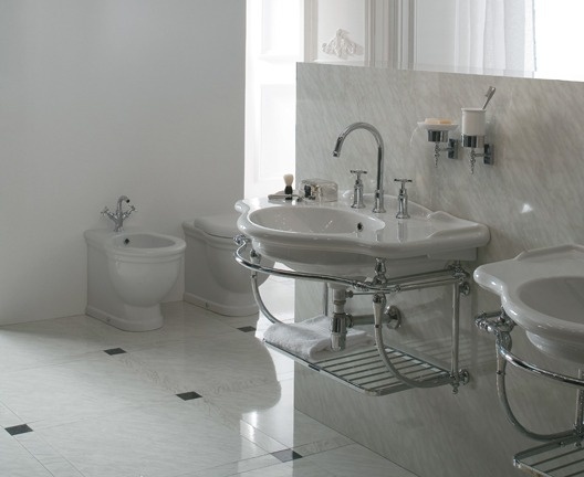 Подвесная металлическая консоль для раковины GLOBO PAESTUM PASC56 650 мм х 880 мм х 460 мм, хром