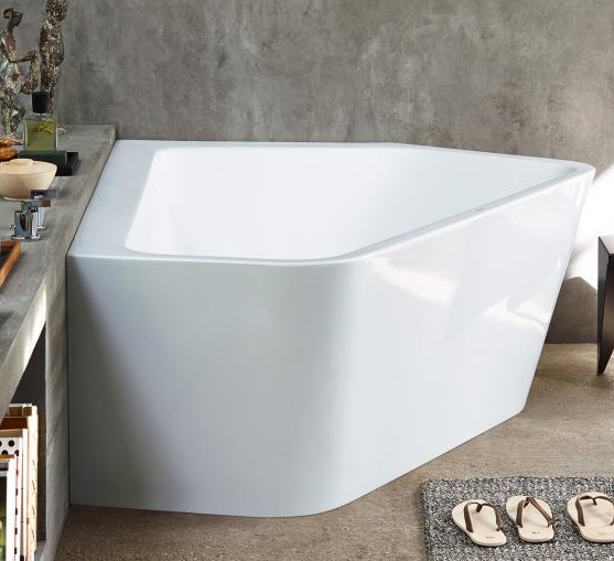 Акриловая ванна Duravit Paiova 5 700397000000000 1900 х 1400 c двумя разными наклонами спинки, с бесшовной акриловой панелью и рамой, угловая, белая