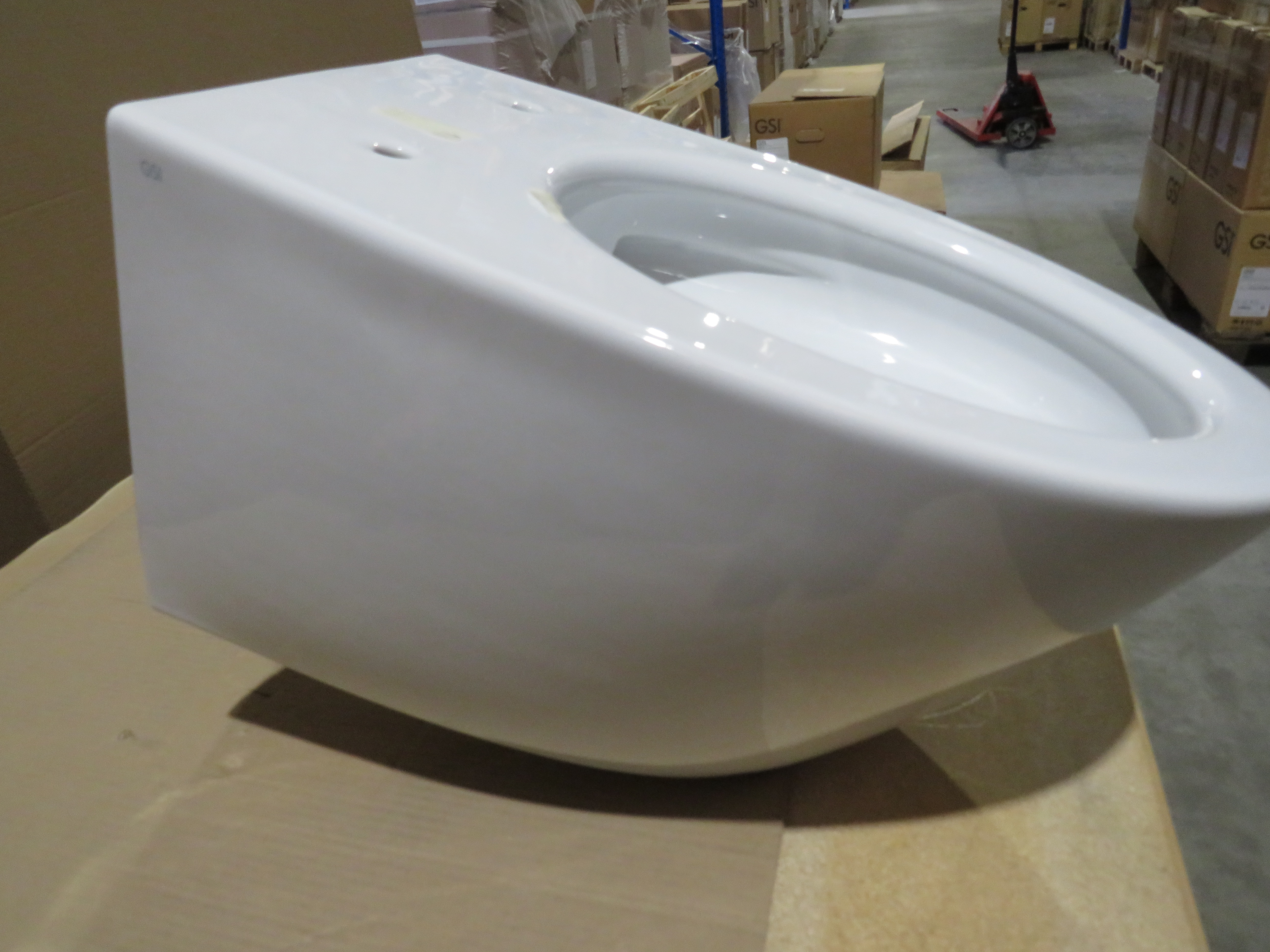 УЦЕНКА. Унитаз подвесной безободковый GSI MODO  981611_УЦ/13   520 мм х 370 мм, белый глянцевый / Дефект: точки и неровность эмали