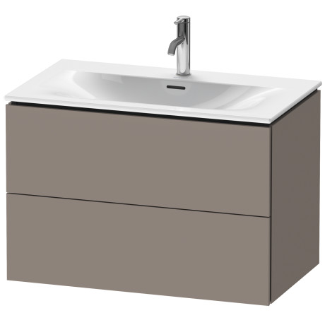 Тумба подвесная под раковину Duravit L-Cube LC630704343 базальт матовый