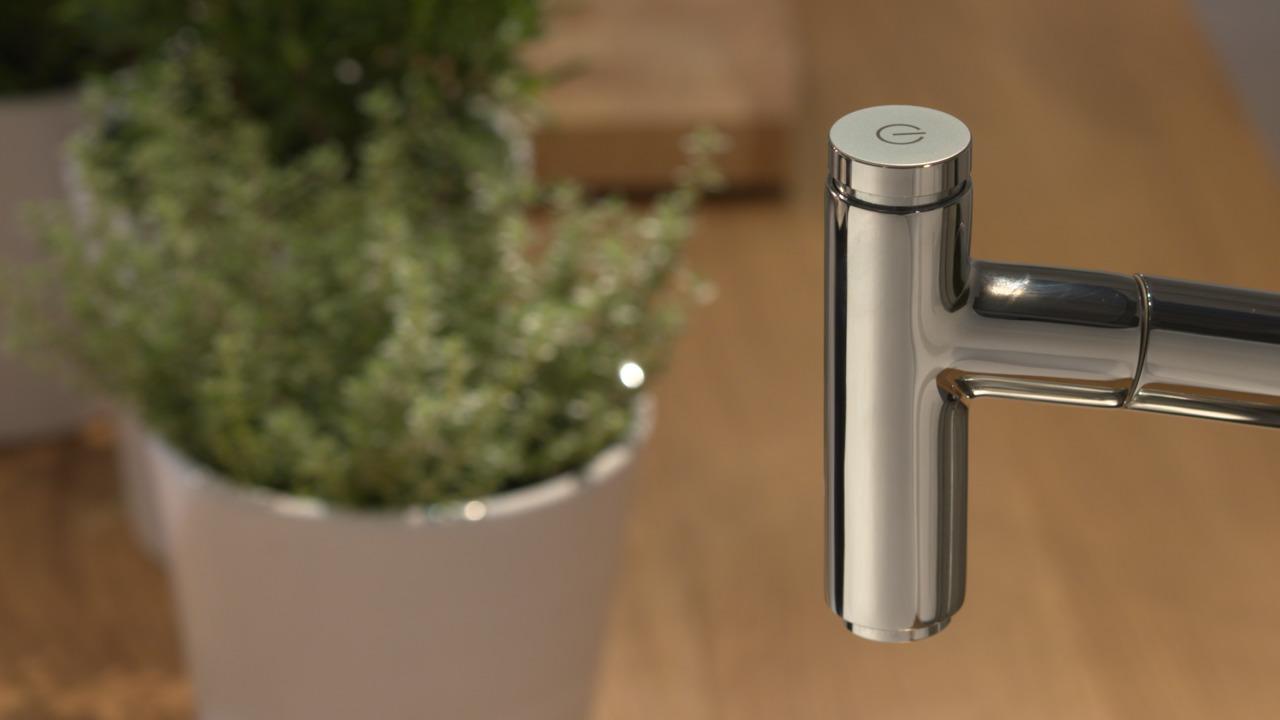 Смеситель Hansgrohe Metris 14820800 для кухонной мойки с вытяжным душем