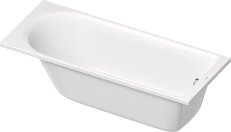 Встраиваемая акриловая ванна Duravit D-Neo 700478000000000 1700 мм х 700 мм, c одним наклоном для спины, белая
