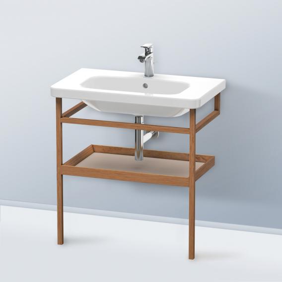 Консоль с полочкой для раковины Duravit DuraStyle DS988204377 американский орех/базальт матовый