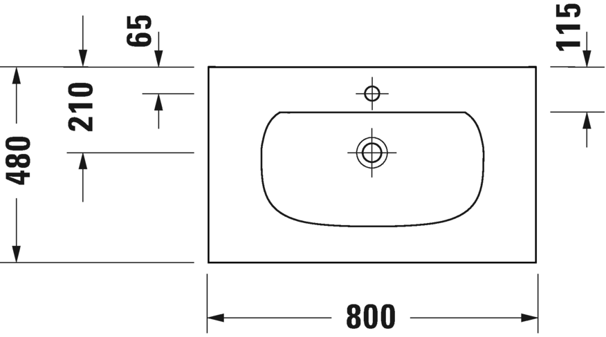 Напольная консоль DURAVIT XViu/C-bonded XV4715OB240 с умывальником Viu, 800 мм х 850 мм, 1 отверстие под смеситель, с полкой, черный матовый/черный глянцевый лак