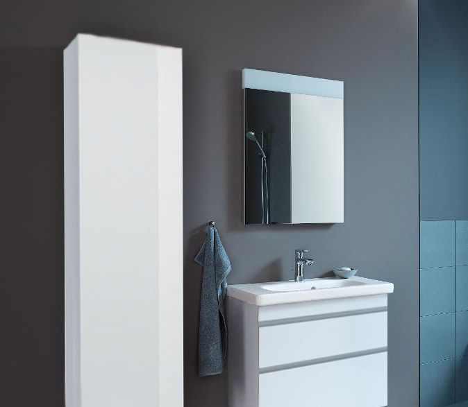 Шкаф-пенал подвесной Duravit DuraStyle DS1228L02222 белый глянцевый