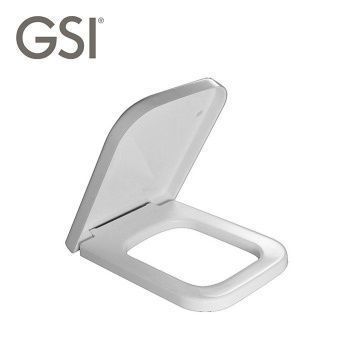 Сиденье с крышкой для унитаза GSI SPARES MS69CN11 c Soft Close, цвет Белый глянцевый