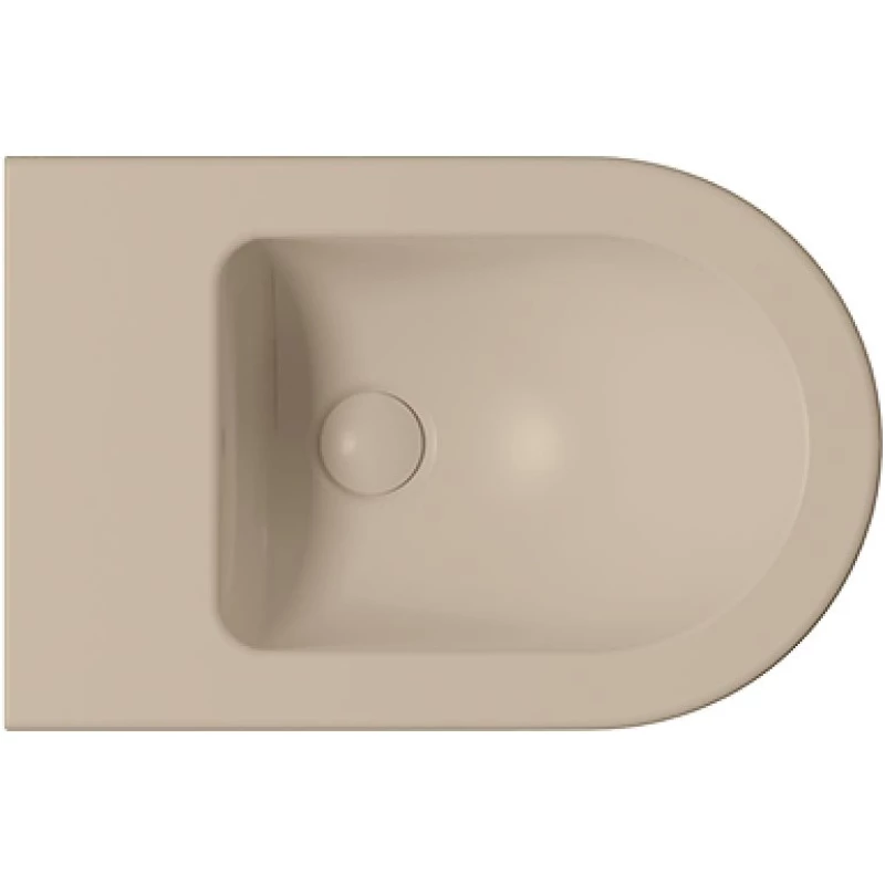 Биде подвесное GSI PURA 8865FR5108 550 мм х 360 мм, с отверстием под смеситель, с переливом, с креплением, цвет Creta Matte (старый артикул 8865108/ 8865FR2108)