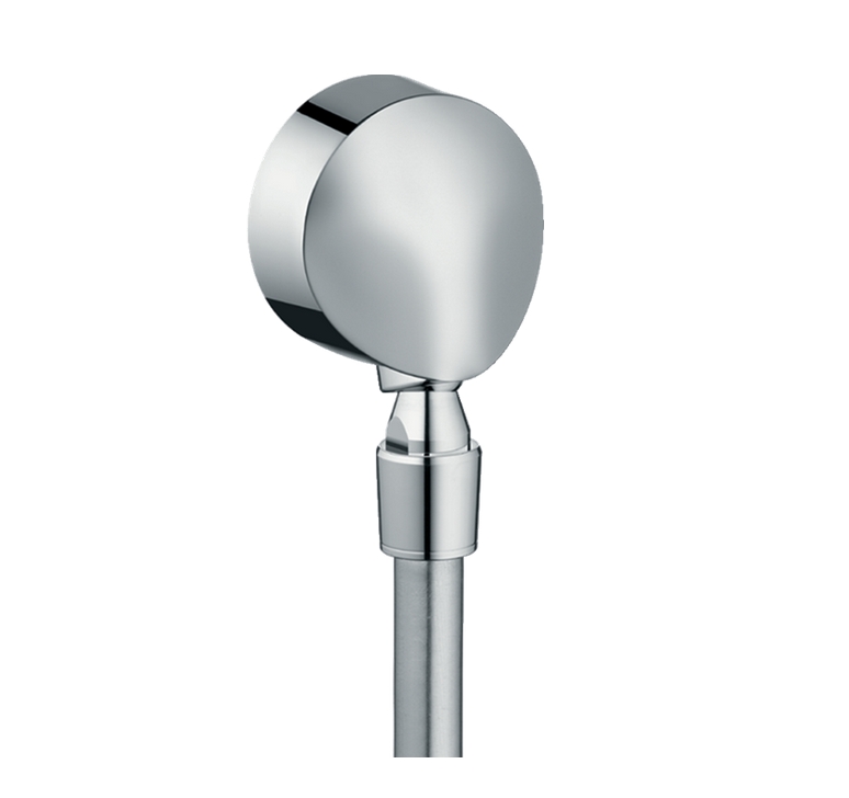 Шланговое подсоединение HANSGROHE Fixfit E 27505000 с клапаном обратного тока и шарнирным соединением, цвет Хром