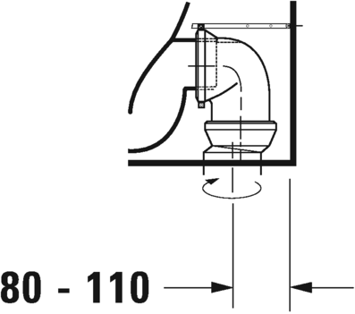 Унитаз напольный пристенный Duravit D-Neo Rimless 2003090000 370 мм х 580 мм, с вертикальным смывом, без смывного края, с креплением, белый