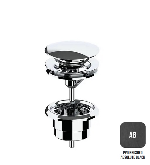 Донный клапан универсальный ALMAR WASH BASIN E094000.AB цвет Absolute Black