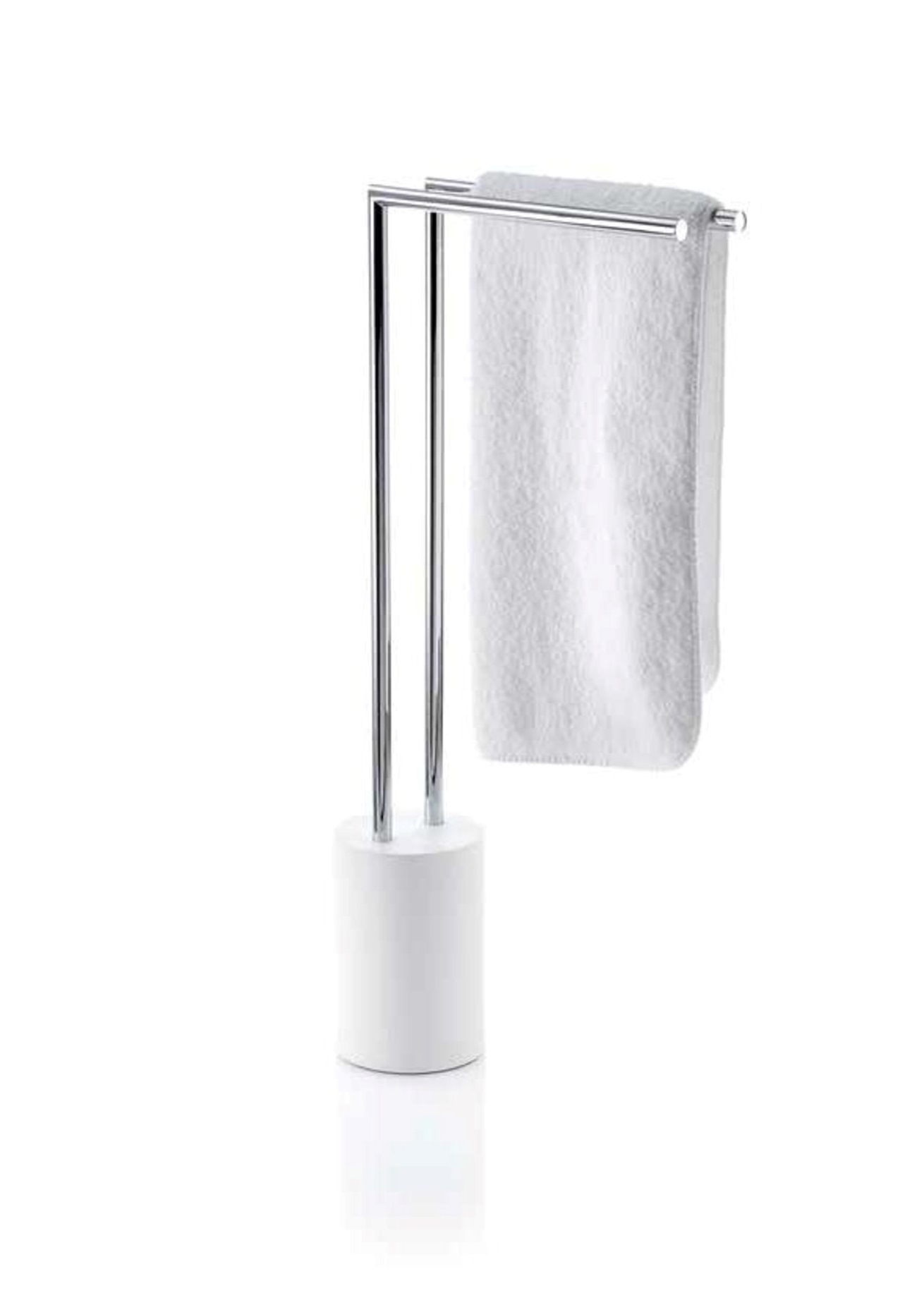 Полотенцедержатель напольный двойной  DECOR WALTHER  STONE HT 2   0971764     810х410х140 мм, черный матовый/хром