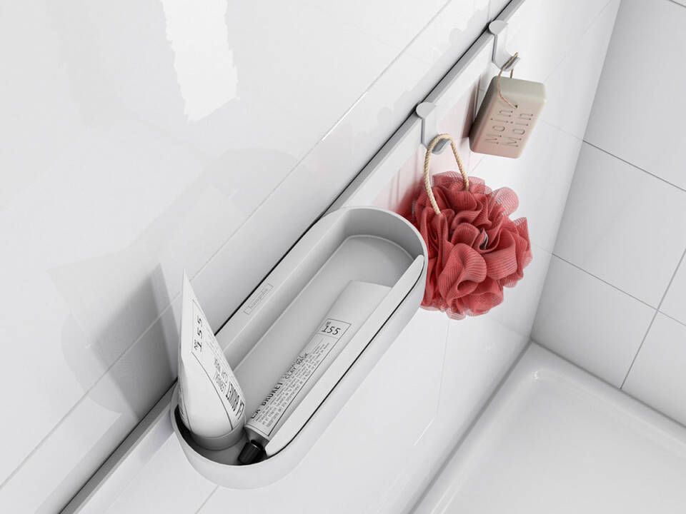 Штанга для коепления аксессуаров HANSGROHE WallStoris 27902700 500 мм, цвет Чёрный матовый