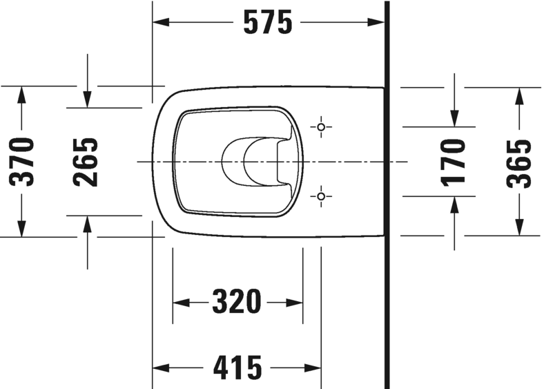 Напольный приставной унитаз Duravit DuraStyle 2150090000 белый