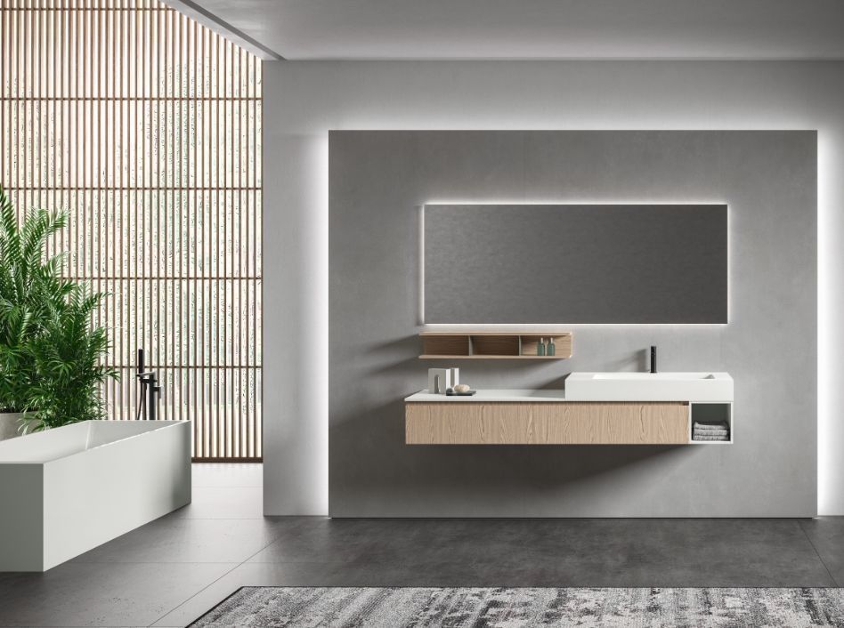 Зеркало прямоугольное с LED подсветкой BMT GALAXY 801404120010/801999000030   1200х729х30 мм