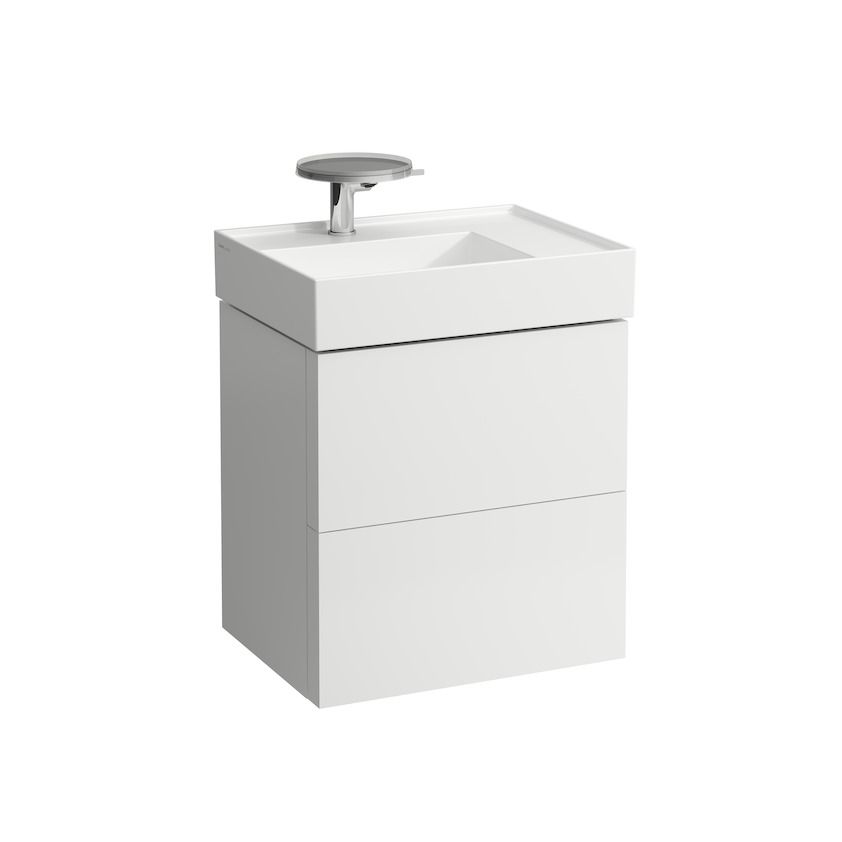 Раковина столешница Laufen  Kartell by Laufen 8.1033.4.000.814.1  60 см, полочка справа, 2 отверстия под смеситель