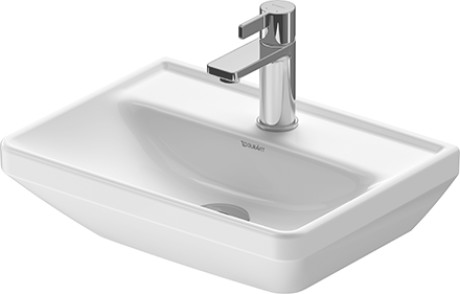 Раковина подвесная Duravit D-Neo 0738450041 450 мм х 335 мм, без перелива, с отверстием под смеситель, белая