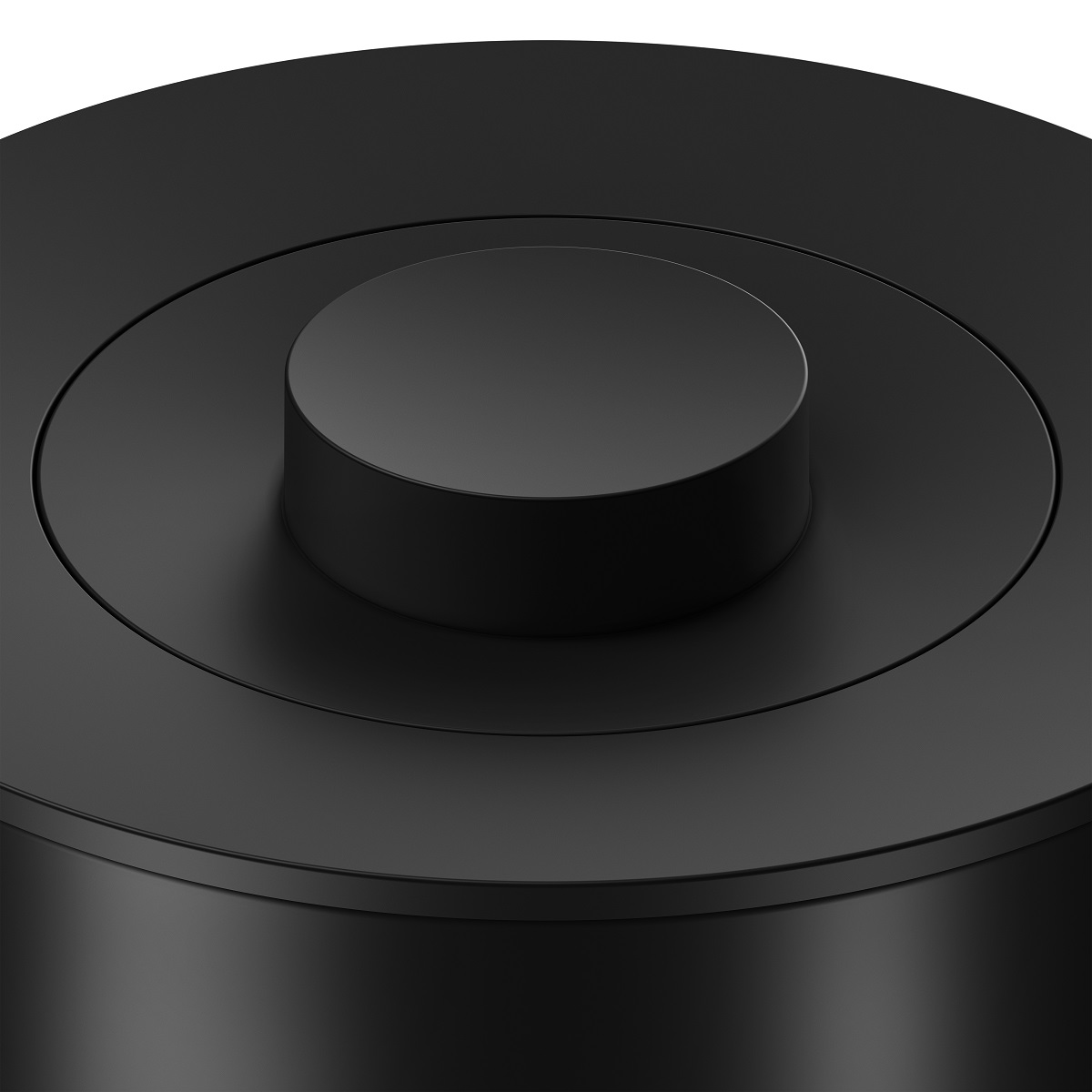 Ведро для мусора с крышкой 5 л KEUCO PLAN 04989 370037 Чёрный матовый