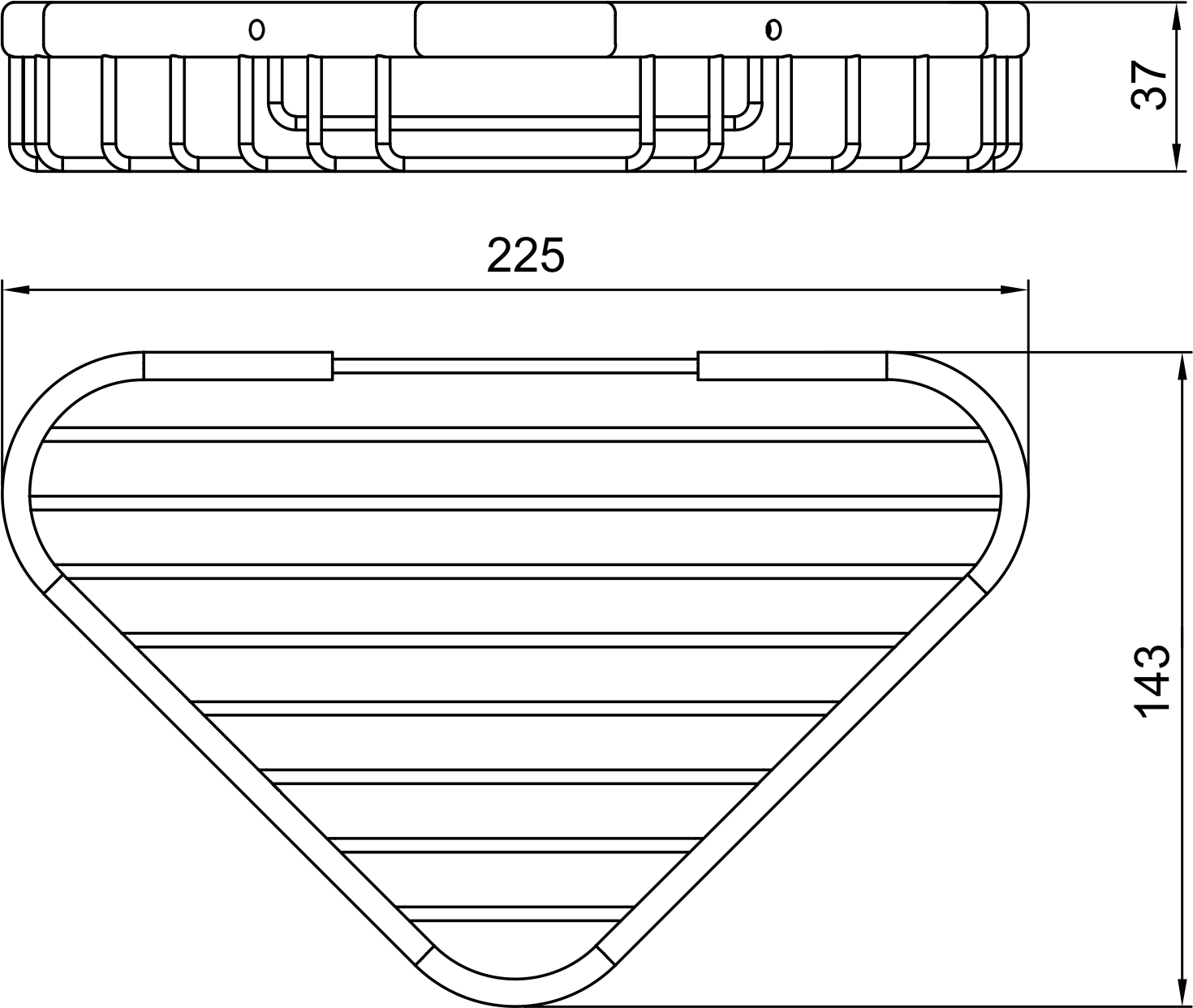 Угловая полка Novaservis  Metalia Wire programme 6065.0  хром